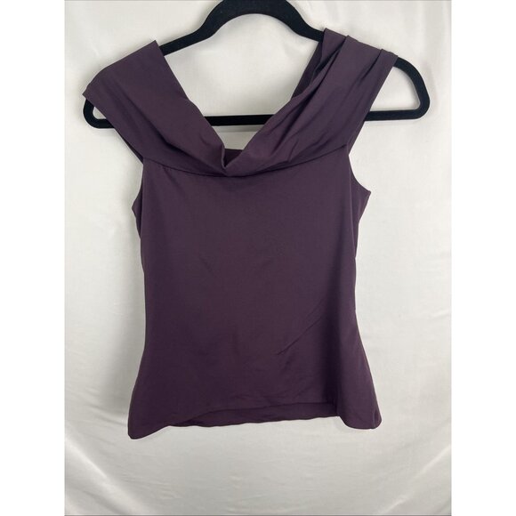 Aritzia Contour Purple Twist-Front Tank Top Womens Size L - Picture 7 of 11